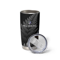 New Zealand Rugby Custom Tumbler Cup Glory Be To Black Silver-fern - Polynesian Pride