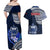 Samoa Rugby Couples Matching Off Shoulder Maxi Dress and Hawaiian Shirt Proud Samoa World Cup 2023 LT9 - Polynesian Pride