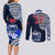 Custom Samoa Rugby Couples Matching Long Sleeve Bodycon Dress and Long Sleeve Button Shirts Proud Samoa World Cup 2023 LT9 - Polynesian Pride