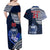 Custom Samoa Rugby Couples Matching Off Shoulder Maxi Dress and Hawaiian Shirt Proud Samoa World Cup 2023 LT9 - Polynesian Pride