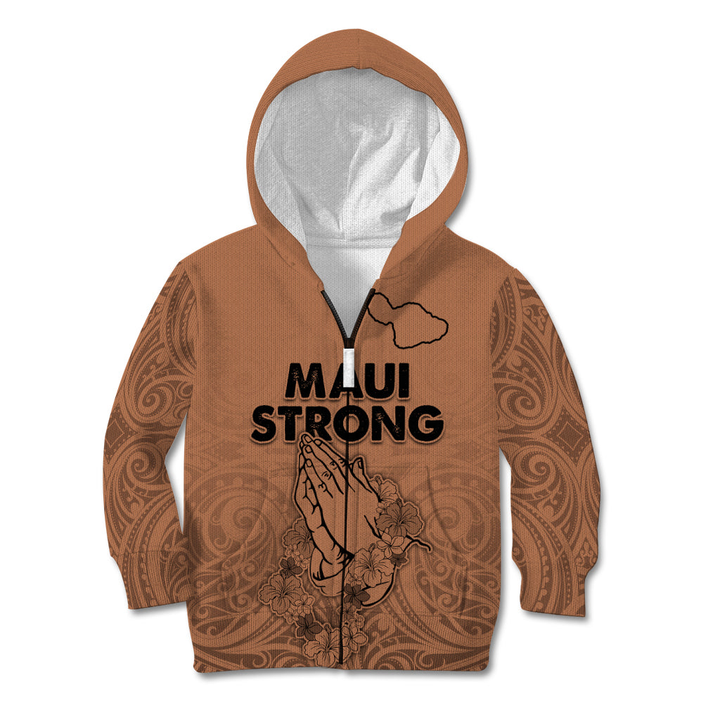 Hawaii Strong Maui Wildfire Kid Hoodie No1 LT9 - Polynesian Pride
