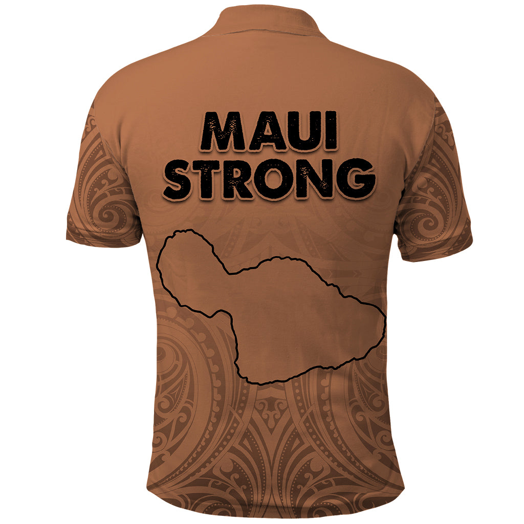 Hawaii Strong Maui Wildfire Polo Shirt No1 LT9 - Polynesian Pride