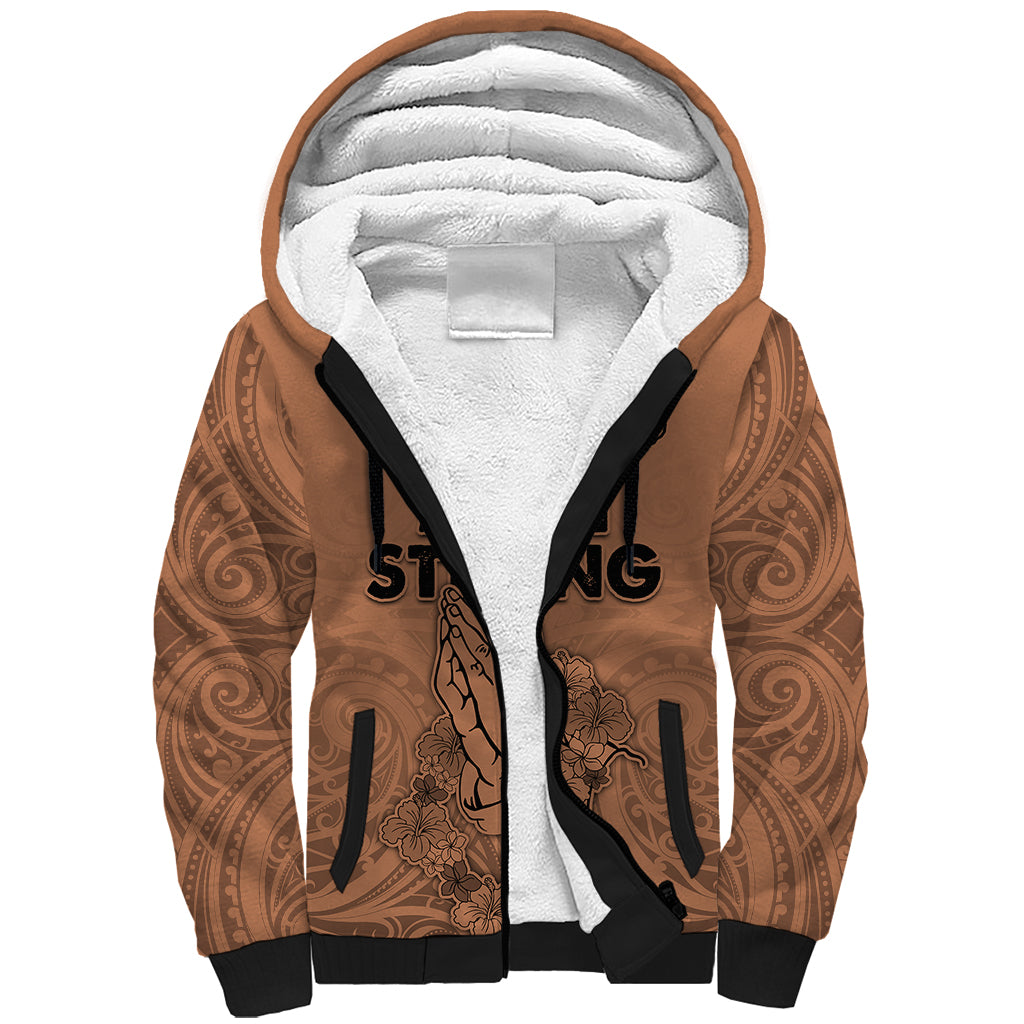 Hawaii Strong Maui Wildfire Sherpa Hoodie No1 LT9 Unisex Gold - Polynesian Pride