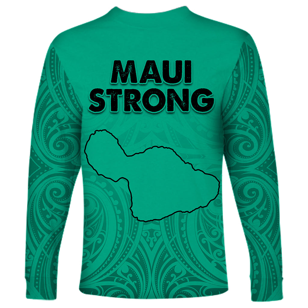 Hawaii Strong Maui Wildfire Long Sleeve Shirt No2 LT9 - Polynesian Pride