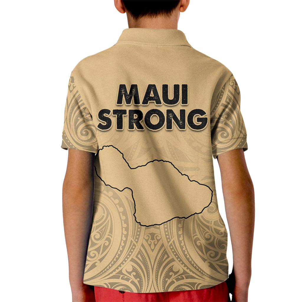Hawaii Strong Maui Wildfire Kid Polo Shirt No3 LT9 - Polynesian Pride