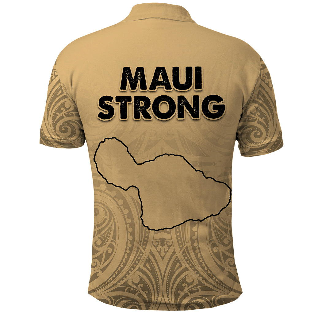 Hawaii Strong Maui Wildfire Polo Shirt No3 LT9 - Polynesian Pride