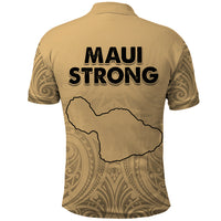 Hawaii Strong Maui Wildfire Polo Shirt No3 LT9 - Polynesian Pride