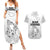 Hawaii Strong Maui Wildfire Couples Matching Summer Maxi Dress and Hawaiian Shirt No4 LT9 White - Polynesian Pride