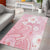 Japan Sakura Floral with Polynesian Vibe Area Rug