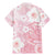 Japan Sakura Floral with Polynesian Vibe Family Matching Mermaid Dress and Hawaiian Shirt