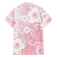 Japan Sakura Floral with Polynesian Vibe Family Matching Puletasi and Hawaiian Shirt LT9 - Polynesian Pride