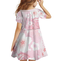 Japan Sakura Floral with Polynesian Vibe Family Matching Summer Maxi Dress and Hawaiian Shirt