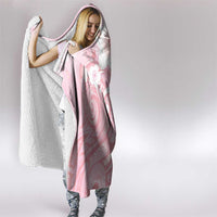 Japan Sakura Floral with Polynesian Vibe Hooded Blanket LT9 - Polynesian Pride