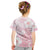 Japan Sakura Floral with Polynesian Vibe Kid T Shirt