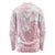 Japan Sakura Floral with Polynesian Vibe Long Sleeve Shirt