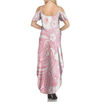 Japan Sakura Floral with Polynesian Vibe Summer Maxi Dress LT9 - Polynesian Pride
