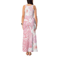 Japan Sakura Floral with Polynesian Vibe Tank Maxi Dress LT9 - Polynesian Pride