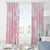 Japan Sakura Floral with Polynesian Vibe Window Curtain