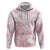 Japan Sakura Floral with Polynesian Vibe Zip Hoodie