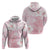 Japan Sakura Floral with Polynesian Vibe Zip Hoodie