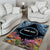 Personalised Nukuoro Micronesia Atoll Area Rug with Pacific Coral Reef