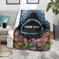 Personalised Nukuoro Micronesia Atoll Blanket with Pacific Coral Reef LT9 - Polynesian Pride