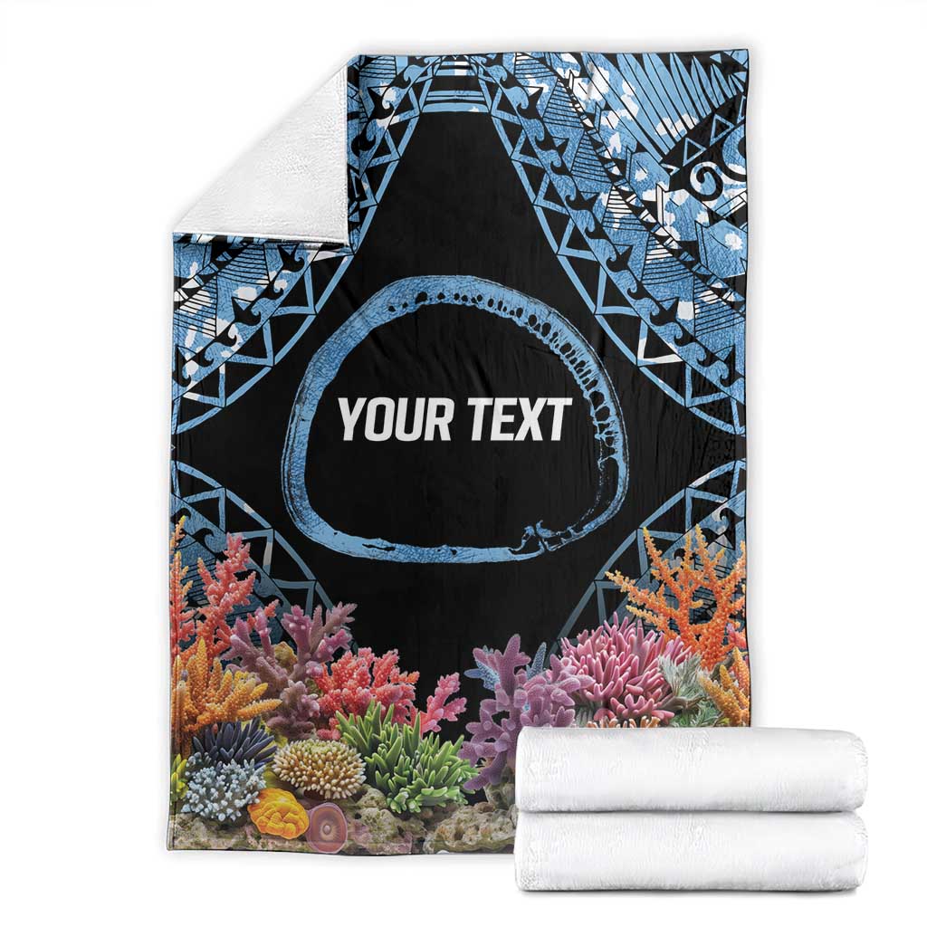 Personalised Nukuoro Micronesia Atoll Blanket with Pacific Coral Reef LT9 - Polynesian Pride