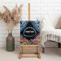 Personalised Nukuoro Micronesia Atoll Canvas Wall Art with Pacific Coral Reef LT9 - Polynesian Pride