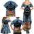 Personalised Nukuoro Micronesia Atoll Family Matching Summer Maxi Dress and Hawaiian Shirt with Pacific Coral Reef