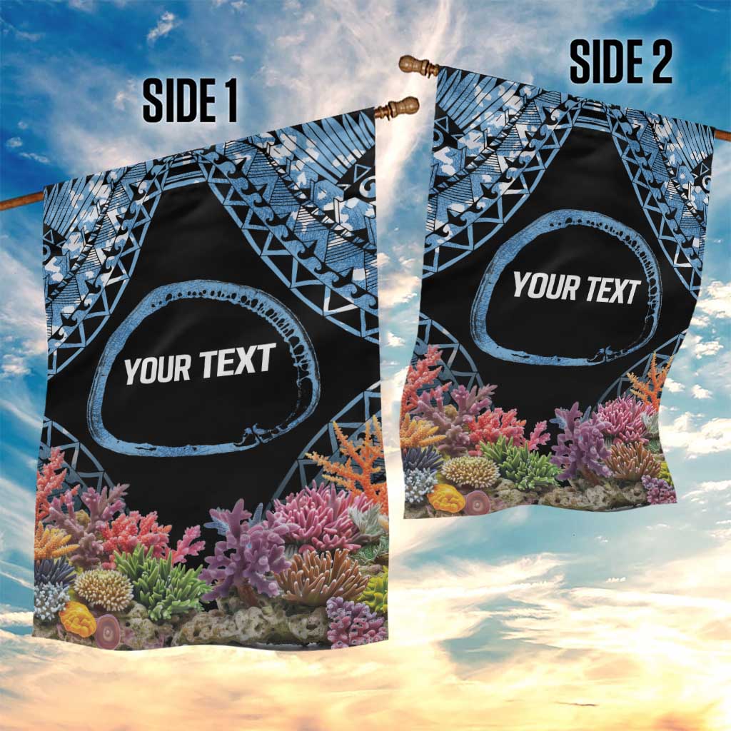 Personalised Nukuoro Micronesia Atoll Garden Flag with Pacific Coral Reef LT9 - Polynesian Pride