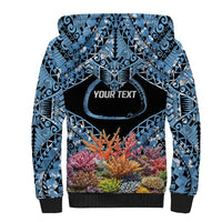 Personalised Nukuoro Micronesia Atoll Sherpa Hoodie with Pacific Coral Reef LT9 - Polynesian Pride