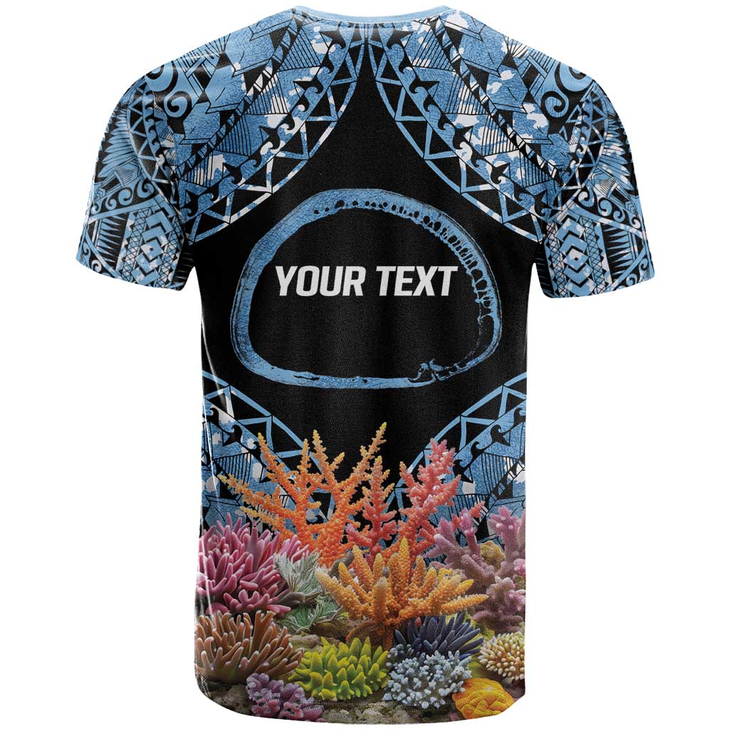 Personalised Nukuoro Micronesia Atoll T Shirt with Pacific Coral Reef LT9 - Polynesian Pride