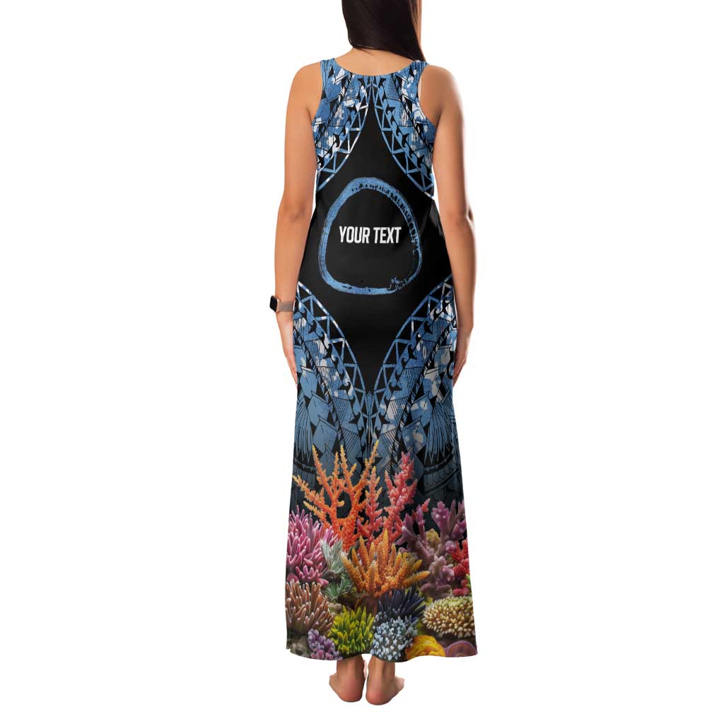 Personalised Nukuoro Micronesia Atoll Tank Maxi Dress with Pacific Coral Reef LT9 - Polynesian Pride