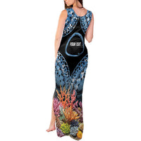 Personalised Nukuoro Micronesia Atoll Tank Maxi Dress with Pacific Coral Reef LT9 - Polynesian Pride