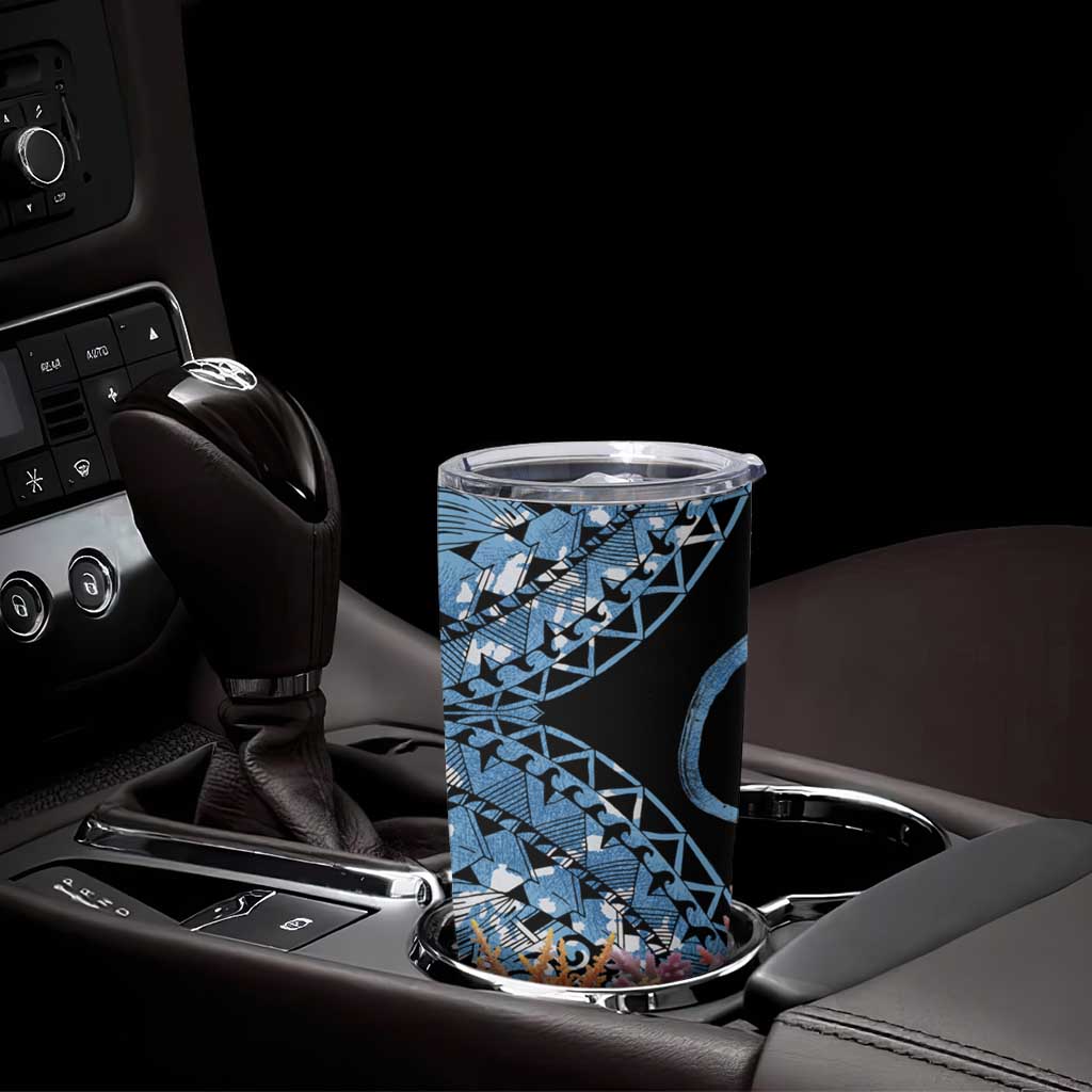 Personalised Nukuoro Micronesia Atoll Tumbler Cup with Pacific Coral Reef LT9 - Polynesian Pride