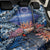 Penrhyn aka Tongareva Cook Islands Atoll Personalised Back Car Seat Cover with Pacific Coral Reef Blue Vibe