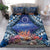 Penrhyn aka Tongareva Cook Islands Atoll Personalised Bedding Set with Pacific Coral Reef Blue Vibe