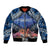 Penrhyn aka Tongareva Cook Islands Atoll Personalised Bomber Jacket with Pacific Coral Reef Blue Vibe