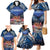 Penrhyn aka Tongareva Cook Islands Atoll Personalised Family Matching Mermaid Dress and Hawaiian Shirt with Pacific Coral Reef Blue Vibe