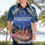 Penrhyn aka Tongareva Cook Islands Atoll Personalised Hawaiian Shirt with Pacific Coral Reef Blue Vibe