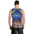 Penrhyn aka Tongareva Cook Islands Atoll Personalised Men Tank Top with Pacific Coral Reef Blue Vibe