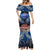 Penrhyn aka Tongareva Cook Islands Atoll Personalised Mermaid Dress with Pacific Coral Reef Blue Vibe