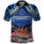 Penrhyn aka Tongareva Cook Islands Atoll Personalised Polo Shirt with Pacific Coral Reef Blue Vibe