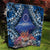 Penrhyn aka Tongareva Cook Islands Atoll Personalised Quilt with Pacific Coral Reef Blue Vibe