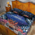 Penrhyn aka Tongareva Cook Islands Atoll Personalised Quilt Bed Set with Pacific Coral Reef Blue Vibe