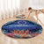 Penrhyn aka Tongareva Cook Islands Atoll Personalised Round Carpet with Pacific Coral Reef Blue Vibe