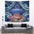 Penrhyn aka Tongareva Cook Islands Atoll Personalised Tapestry with Pacific Coral Reef Blue Vibe