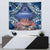 Penrhyn aka Tongareva Cook Islands Atoll Personalised Tapestry with Pacific Coral Reef Blue Vibe