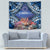 Penrhyn aka Tongareva Cook Islands Atoll Personalised Tapestry with Pacific Coral Reef Blue Vibe