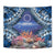 Penrhyn aka Tongareva Cook Islands Atoll Personalised Tapestry with Pacific Coral Reef Blue Vibe